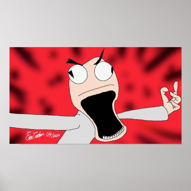 Unhinged puppet art poster (Framsidan)