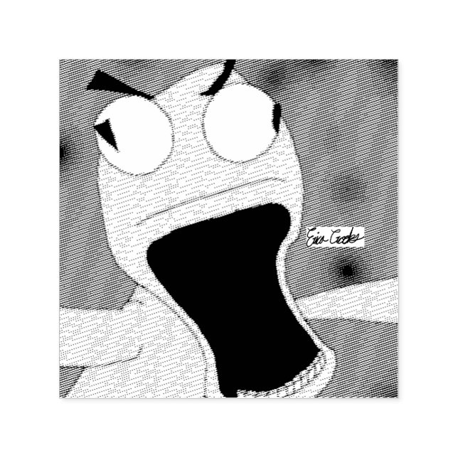 unhinged puppet art självfärgande stämpel (Design)