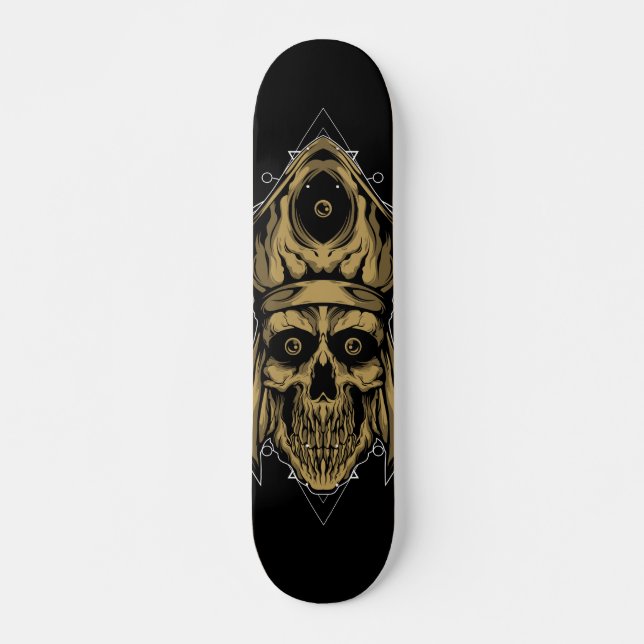Unholk Skull - Skateboard Anpassad design (Framsida)