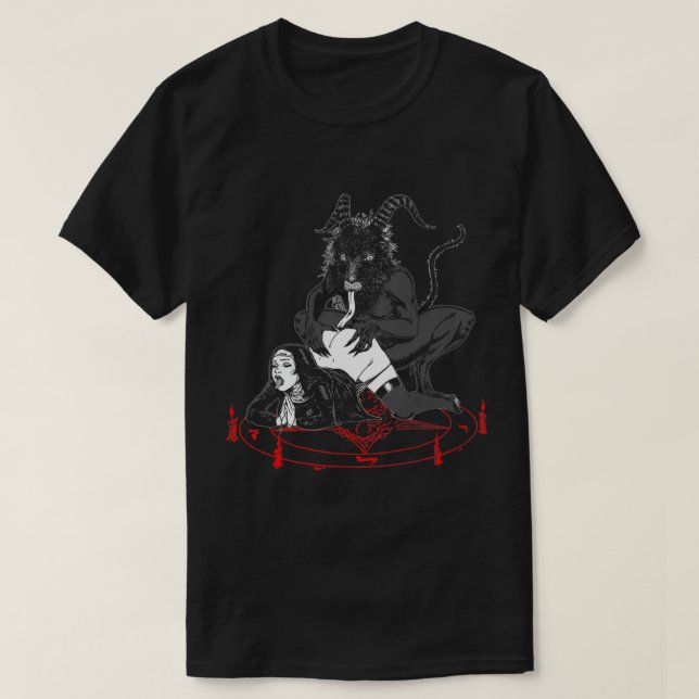 Unholy Dirty Nun Satan är min pappa T-Shirt (Design framsida)