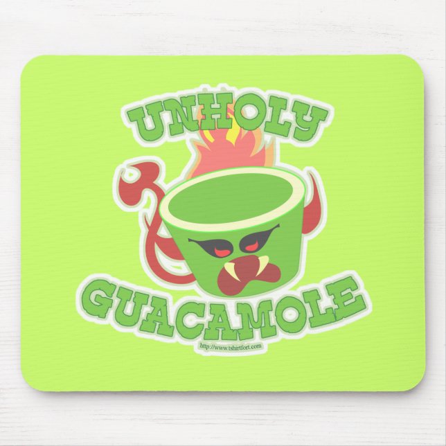 Unholy Guacamole Funny Guac Avocado Slogan Musmatta (Framsidan)