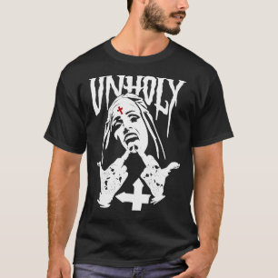 Unholy Satanic Nun Tattoos Classic T-Shirt