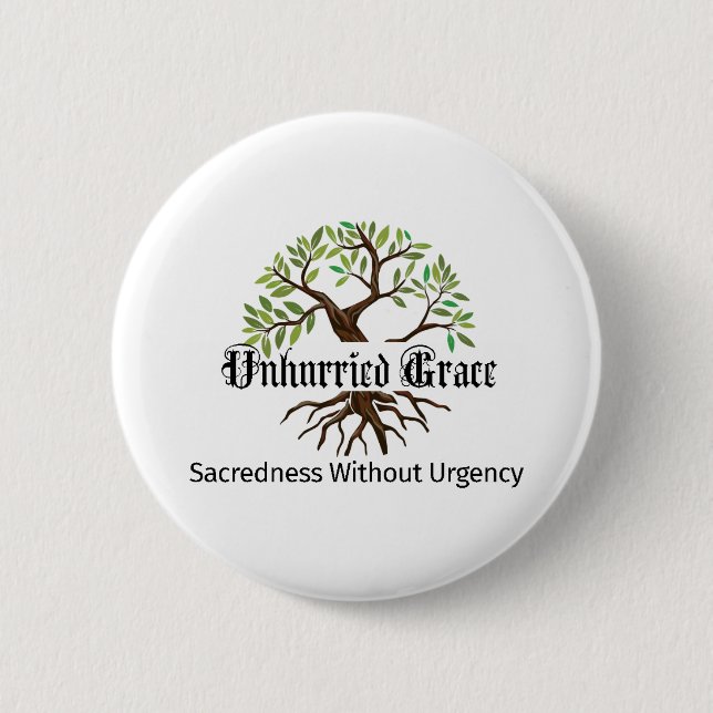 Unhurried Grace logoknapp pin Knapp (Framsida)