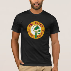 Uni klocka: Guld- förstoringsglas T Shirt