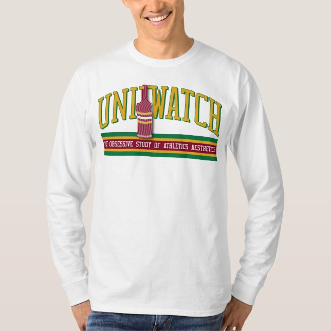 Uni klockaskjorta (longsleeve - vit) t-shirt (Framsida)