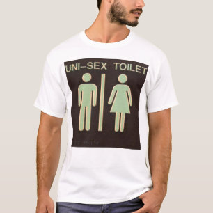 Uni-Könsbestämma toaletten T-shirt