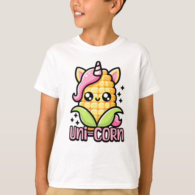 Uni-Maj! Cute Unicorn Maj Pun T Shirt (Framsida)