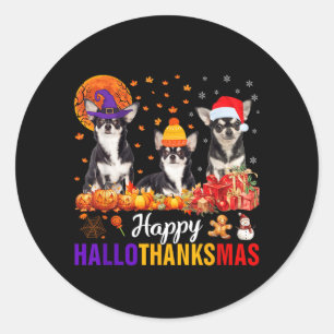 Uni-S Kids Chihuahua Hund Halloween Thanksgiving Runt Klistermärke