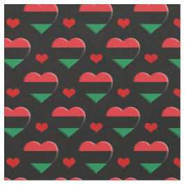 UNIA Flagga & Red Heart mode Fabric/Pan African Tyg