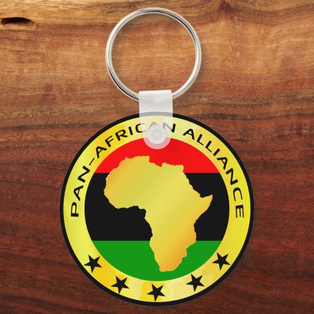 UNIA PAN AFRICAN ALLIANCE Africa Roots Tote Bag Nyckelring (Framsida)