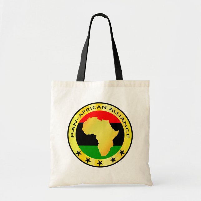 UNIA PAN AFRICAN ALLIANCE Africa Roots Tote Bag Tygkasse (Framsidan)