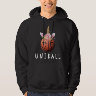 Uniball Funny Unicorn Basketball Girls 521 Hoodie