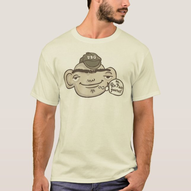 Unibrowed och stolt tee shirt (Framsida)