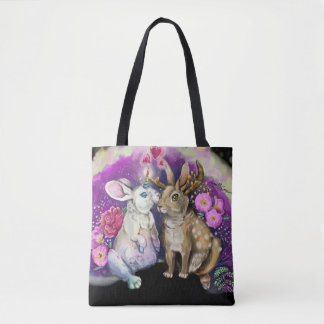 Unibunny Kisses Jackalope Magic Kärlek Tygkasse