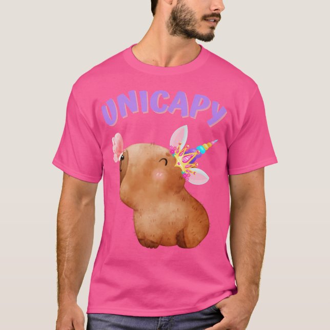 Unicapy Magic Unicorn Capybara T Shirt (Framsida)