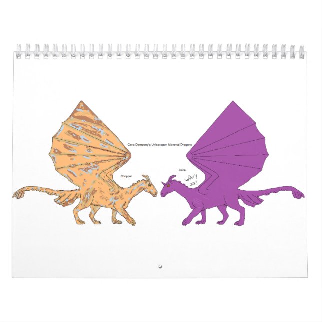 Unicaragon Mammal Dragons Kalender (Omslag)