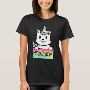 Unicat Caticorn Meowgical Unicorn Cat Manar Women  T Shirt