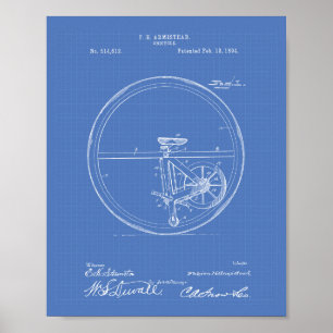 Unicle 1894 Patent Art Blueprint Poster