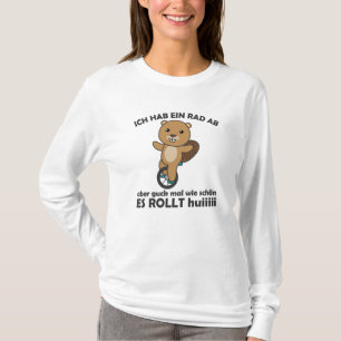 Unicle Beaver Unicyclist Beaver Circus T Shirt