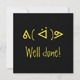 Unicode "well-done"-kort. tack kort