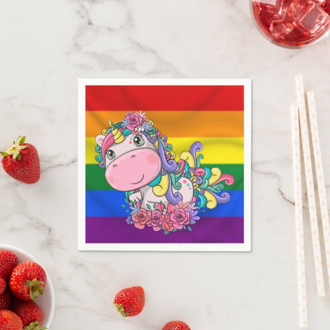 Unicon söta grattis på födelsedagen Napkins Pappersservett (Insitu)