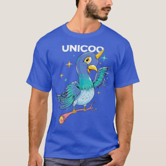 Unicoo Unicorn Pigeon Magic Hooting Bird Kids T Shirt