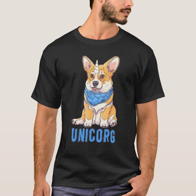 Unicorgi dog   Breed corgi   nice T Shirt (Framsida)