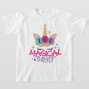 Unicorn 100 Magic Days of School T-Shirt