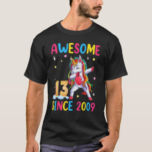 Unicorn 13:e födelsedagsutrustning för flickor Fan T Shirt
