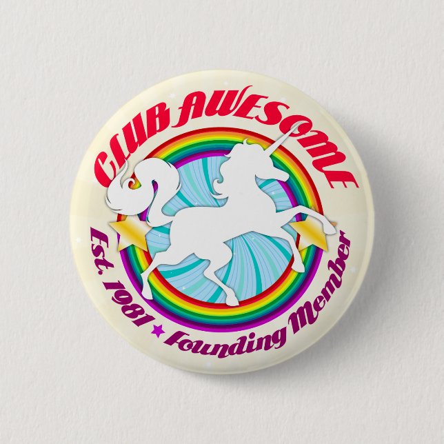 Unicorn 1981 - Klubbfantastisk Knapp (Framsida)