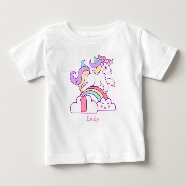 Unicorn 1:a födelsedagen tee (Framsida)