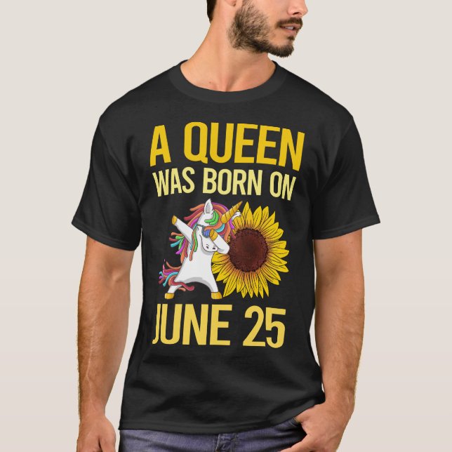 Unicorn - 25:e juni t shirt (Framsida)
