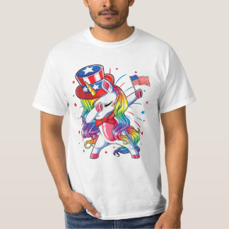 Unicorn 4:e juli Girls T Shirt