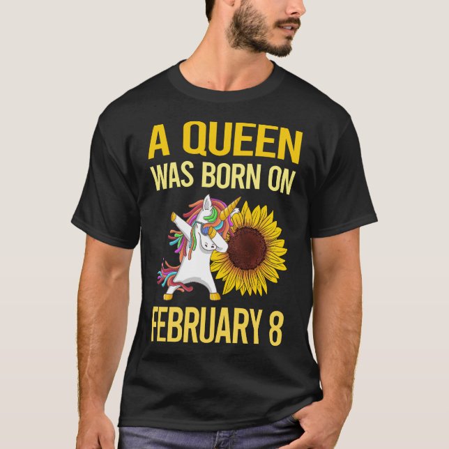 Unicorn - 8 februari 8.08 t shirt (Framsida)