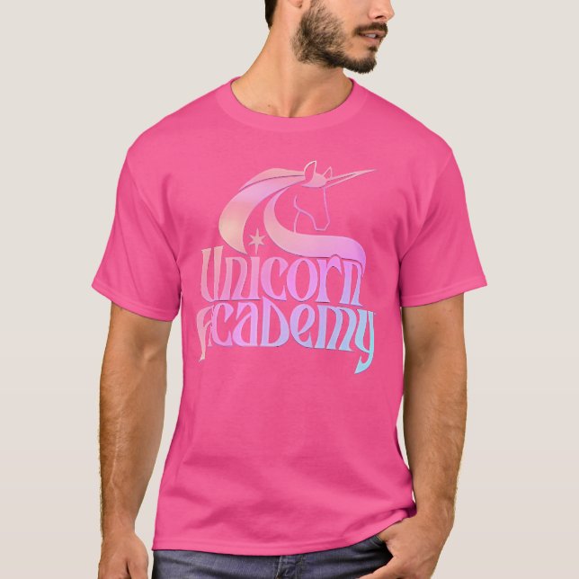 Unicorn Academy Enchanting Graphic Logotyp Front o T Shirt (Framsida)