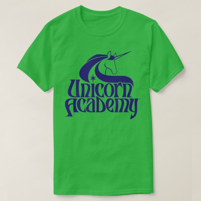 Unicorn Academy Silhouettes Front and Back Print T Shirt (Design framsida)