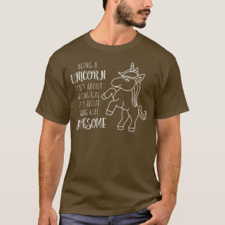Unicorn Älskare Gift Idea Is Real Fantastisk T Shirt