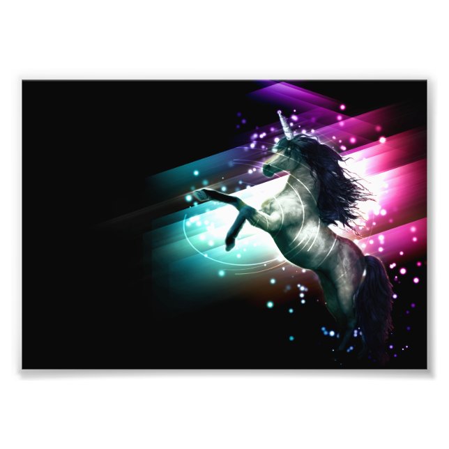 Unicorn Älskare Gift Unicorns är Magic Fototryck (Framsidan)