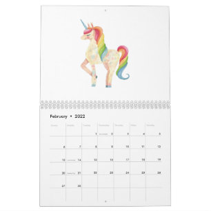 Unicorn älskare kalender
