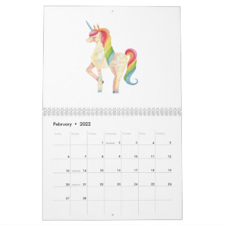 Unicorn älskare kalender