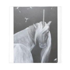 Unicorn and Dandelion notepad Anteckningsblock