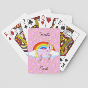 Unicorn and Hearearts Spelkort