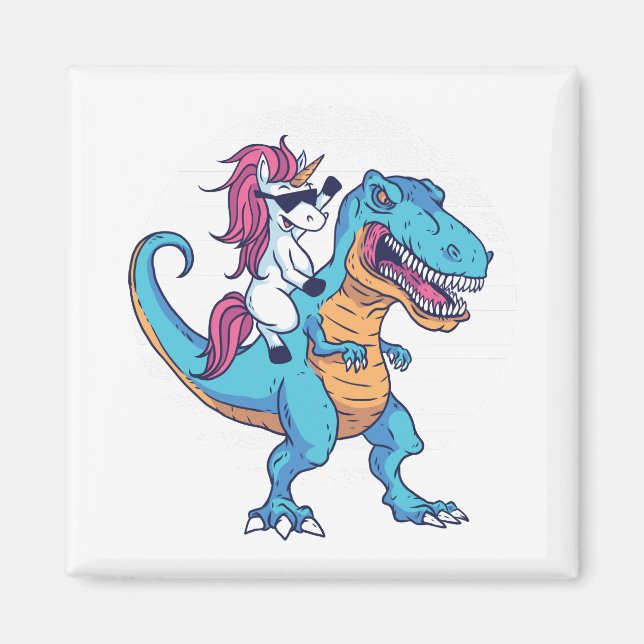 Unicorn and T-Rex Magnet (Framsidan)