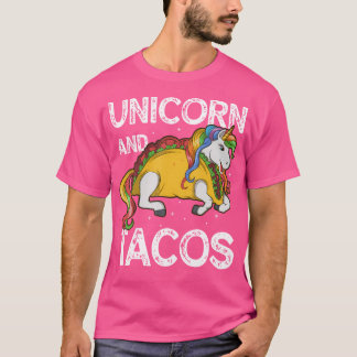 Unicorn And Tacos Rainbow Taco Squad Party T Shirt