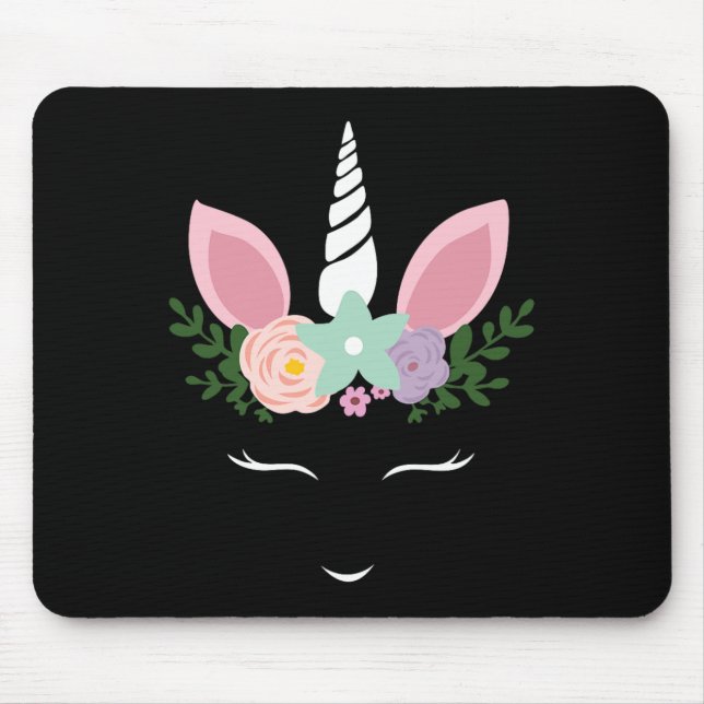Unicorn Ansikte Eyelash Halloween Costume with Flo Musmatta (Framsidan)