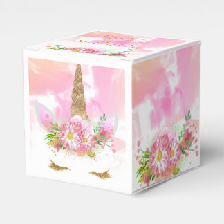 Unicorn Ansikte Favor Bag Presentaskar