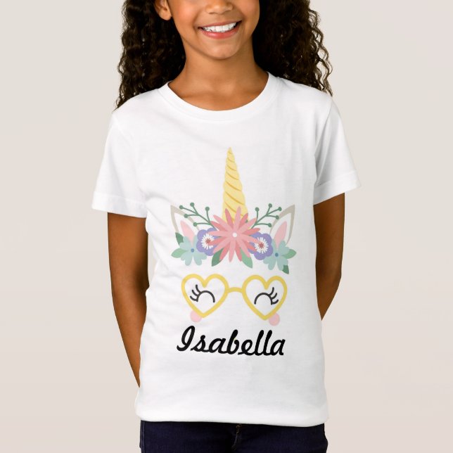 Unicorn Ansikte T Shirt (Framsida)