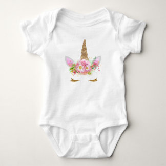 Unicorn Ansikte Tutu-utrustning T-shirt