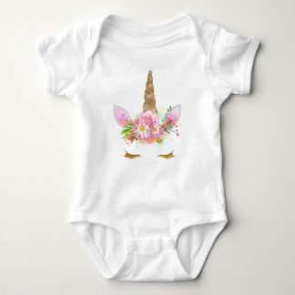 Unicorn Ansikte Tutu-utrustning Tee