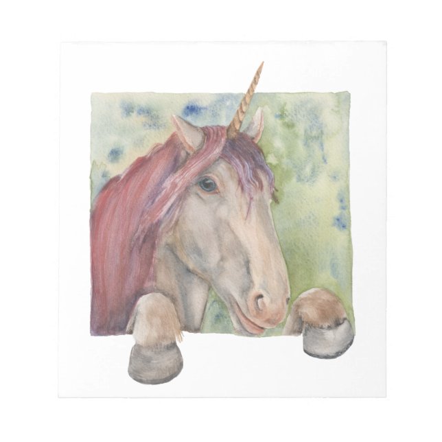 Unicorn Anteckningsblock (Framsida)